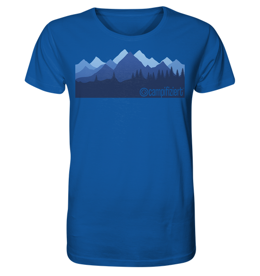 campifiziert® blaue Berge - Organic Shirt