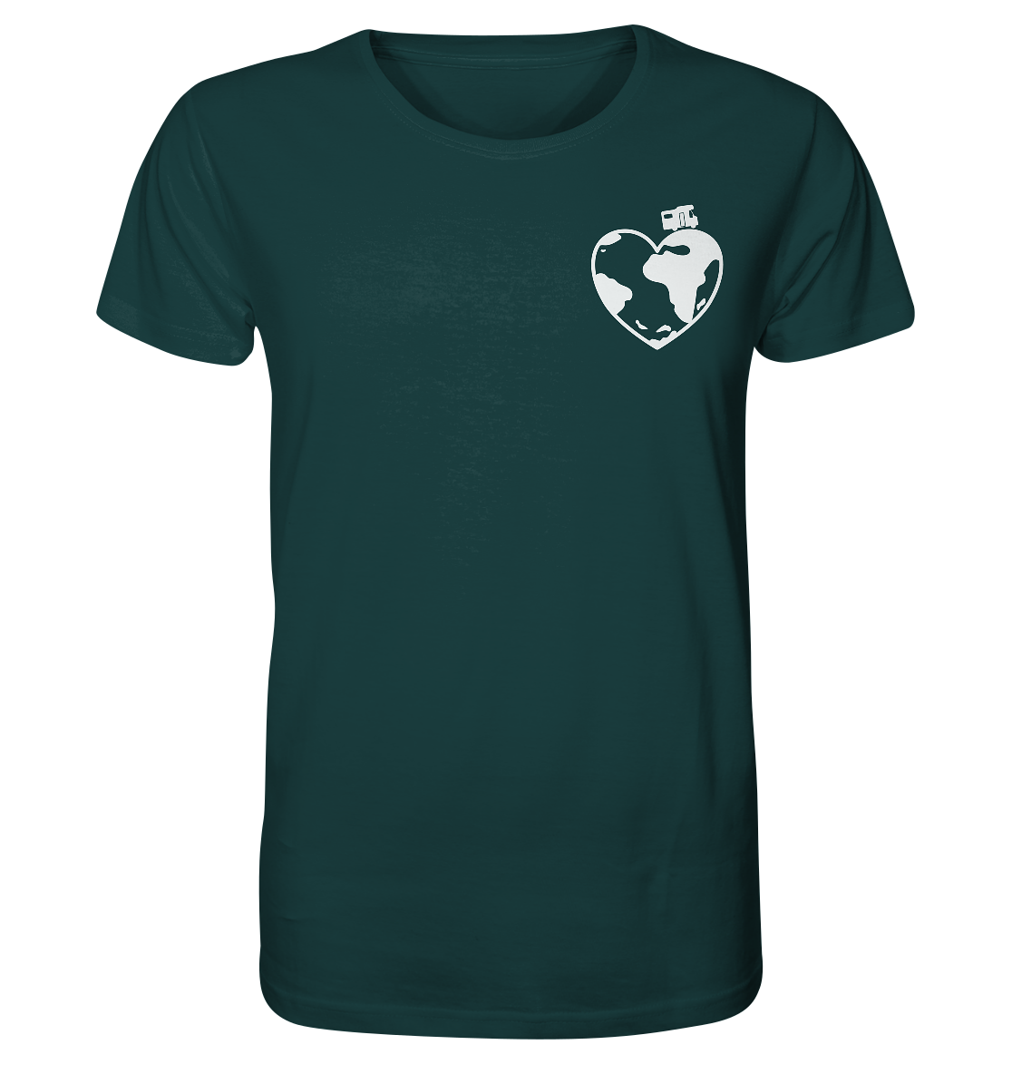 Herz Globus - Organic Shirt
