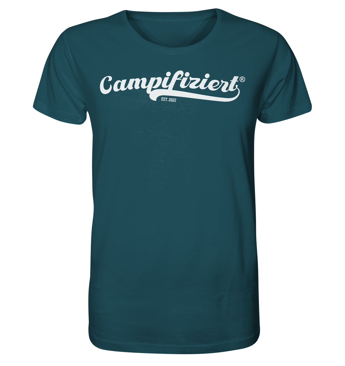 campifiziert® retro weiß neu - Organic Shirt