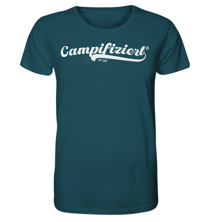 campifiziert® retro weiß neu - Organic Shirt