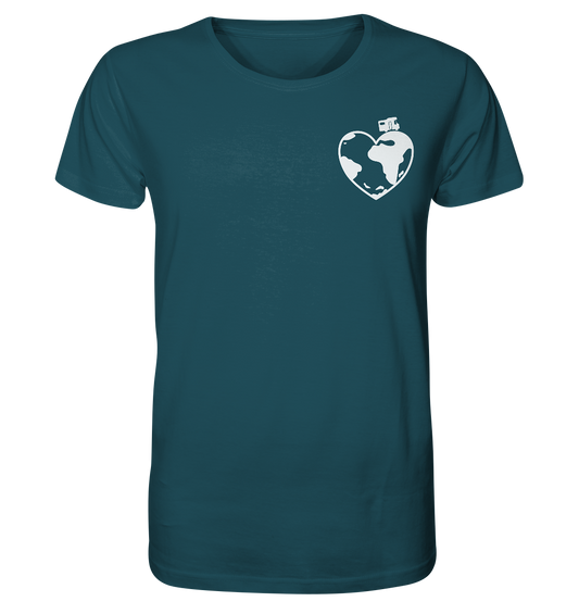 Herz Globus - Organic Shirt