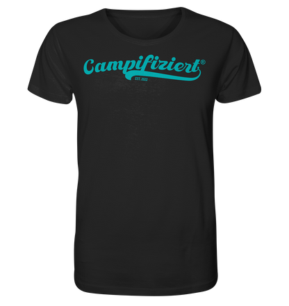 campifiziert® retro türkis neu - Organic Shirt