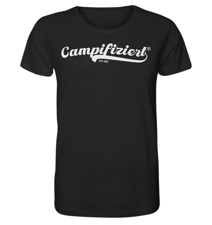 campifiziert® retro weiß neu - Organic Shirt