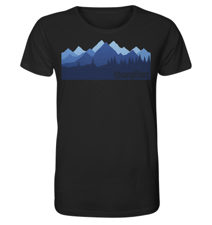 campifiziert® blaue Berge - Organic Shirt