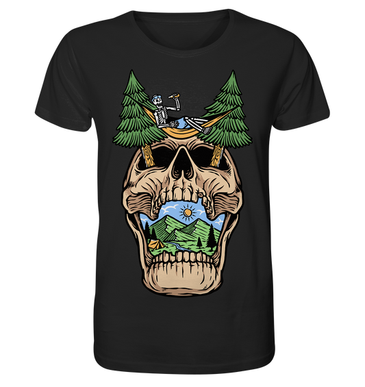 Chilling Skull Camping - Organic Shirt