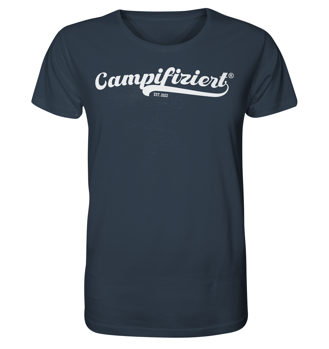 campifiziert® retro weiß neu - Organic Shirt