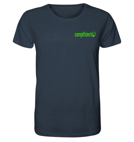 Campifiziert Schriftzug Grün - Organic Shirt