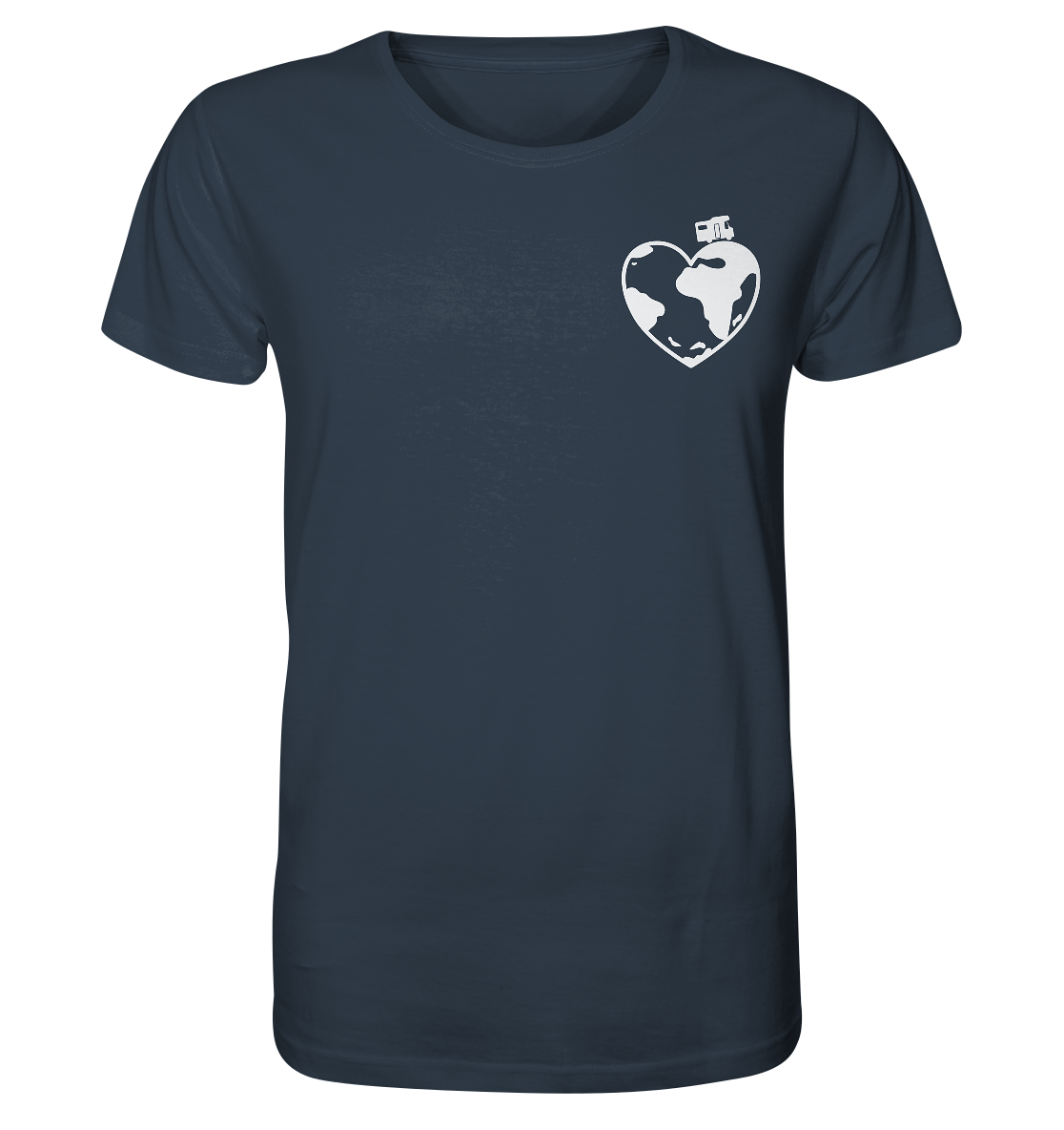 Herz Globus - Organic Shirt