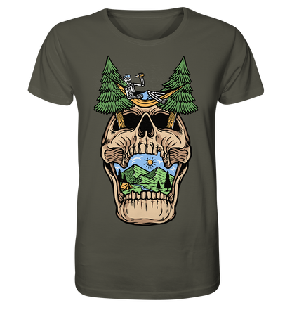 Chilling Skull Camping - Organic Shirt