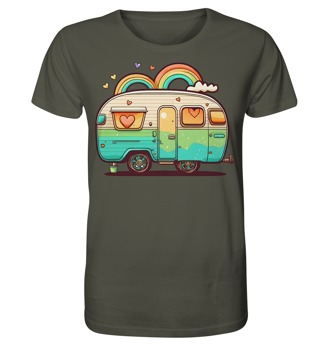 Hippie Wohnwagen - Organic Shirt