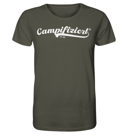 campifiziert® retro weiß neu - Organic Shirt