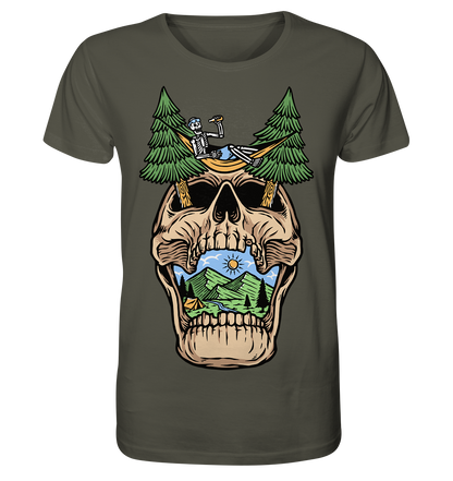 Chilling Skull Camping - Organic Shirt