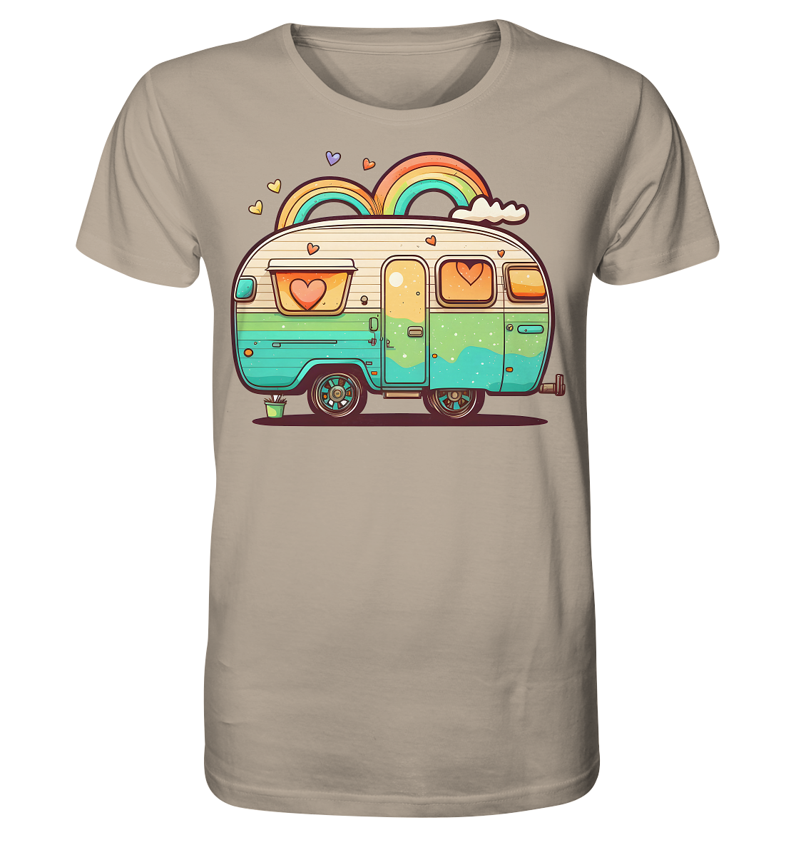 Hippie Wohnwagen - Organic Shirt