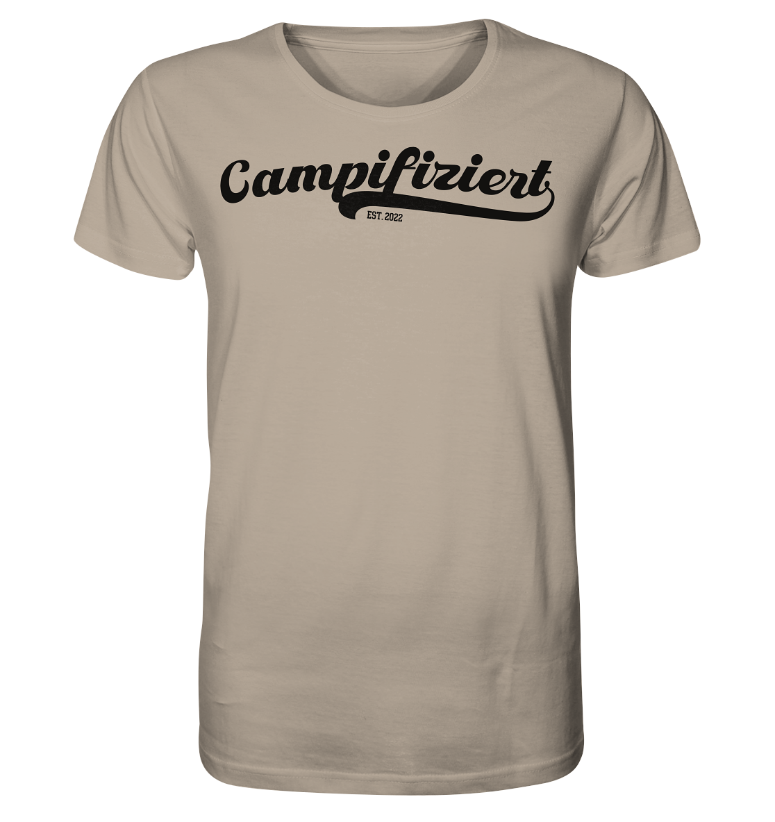 campifiziert® retro schwarz - Organic Shirt