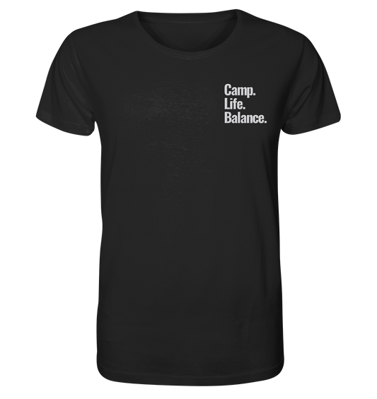 Camp.Life.Balance Stick weiß - Organic Shirt (Stick)