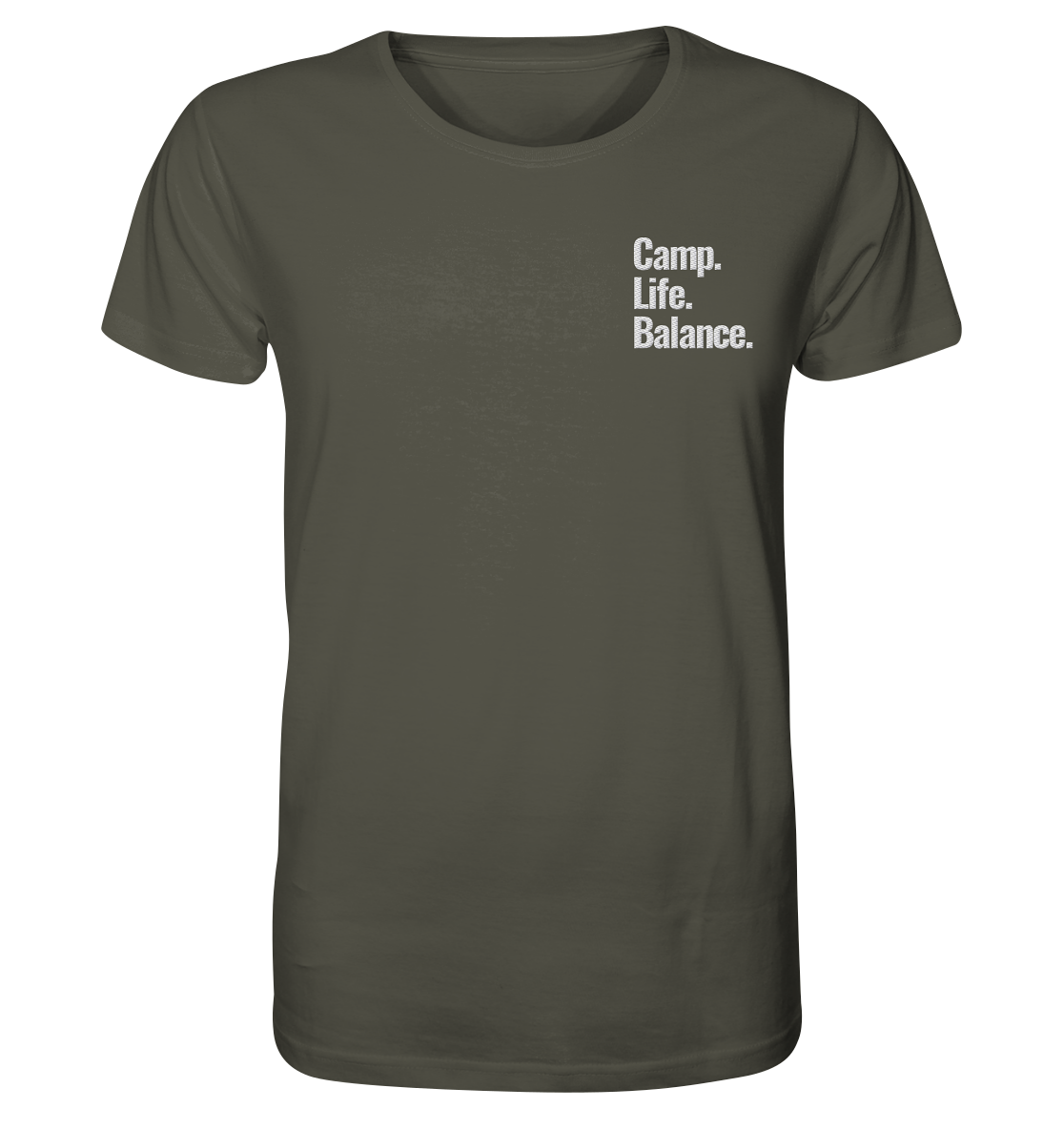 Camp.Life.Balance Stick weiß - Organic Shirt (Stick)