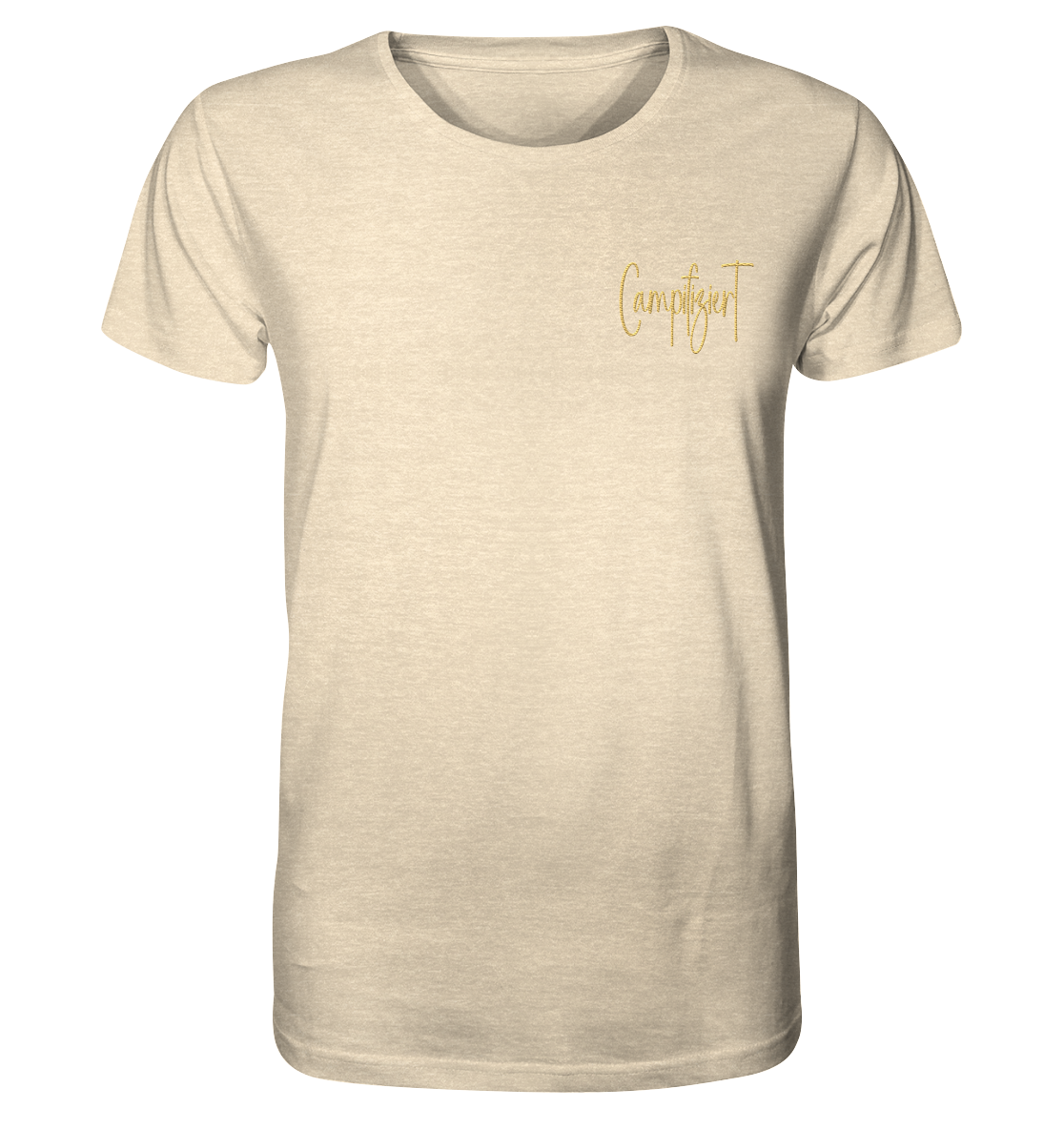 campifiziert #4 beige - Organic Shirt (Stick)