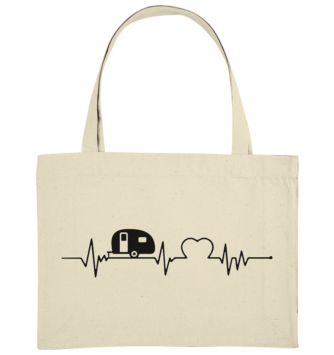 WoWa Herzschlag - Organic Shopping-Bag