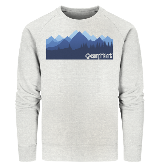 campifiziert® blaue Berge - Organic Sweatshirt