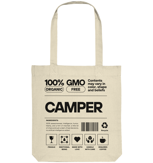 Camper Inhalt - Organic Tote-Bag