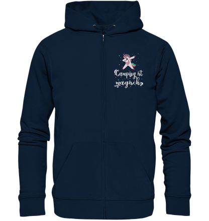 Camping ist magisch Einhorn - Organic Zipper