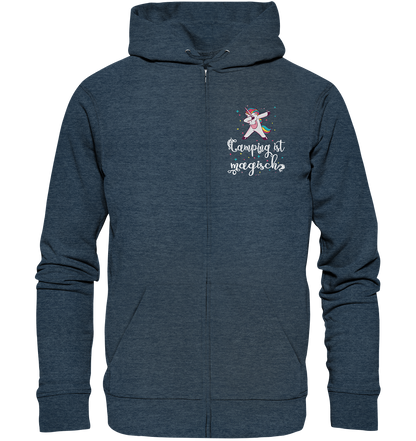 Camping ist magisch Einhorn - Organic Zipper