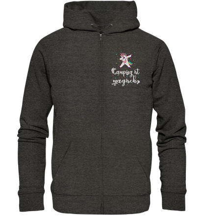 Camping ist magisch Einhorn - Organic Zipper