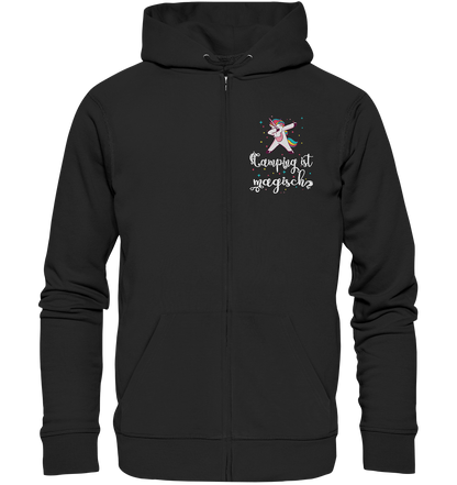 Camping ist magisch Einhorn - Organic Zipper