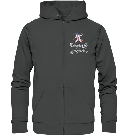 Camping ist magisch Einhorn - Organic Zipper