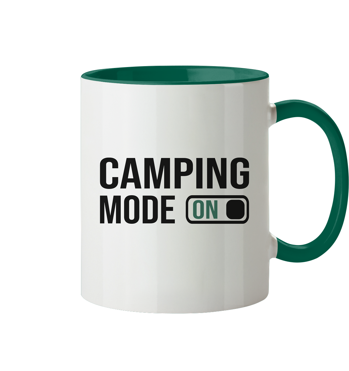 Camping Mode On - Tasse zweifarbig