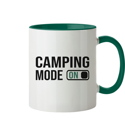 Camping Mode On - Tasse zweifarbig