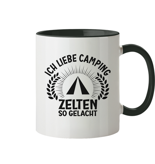 Zelten so gelacht - Tasse zweifarbig