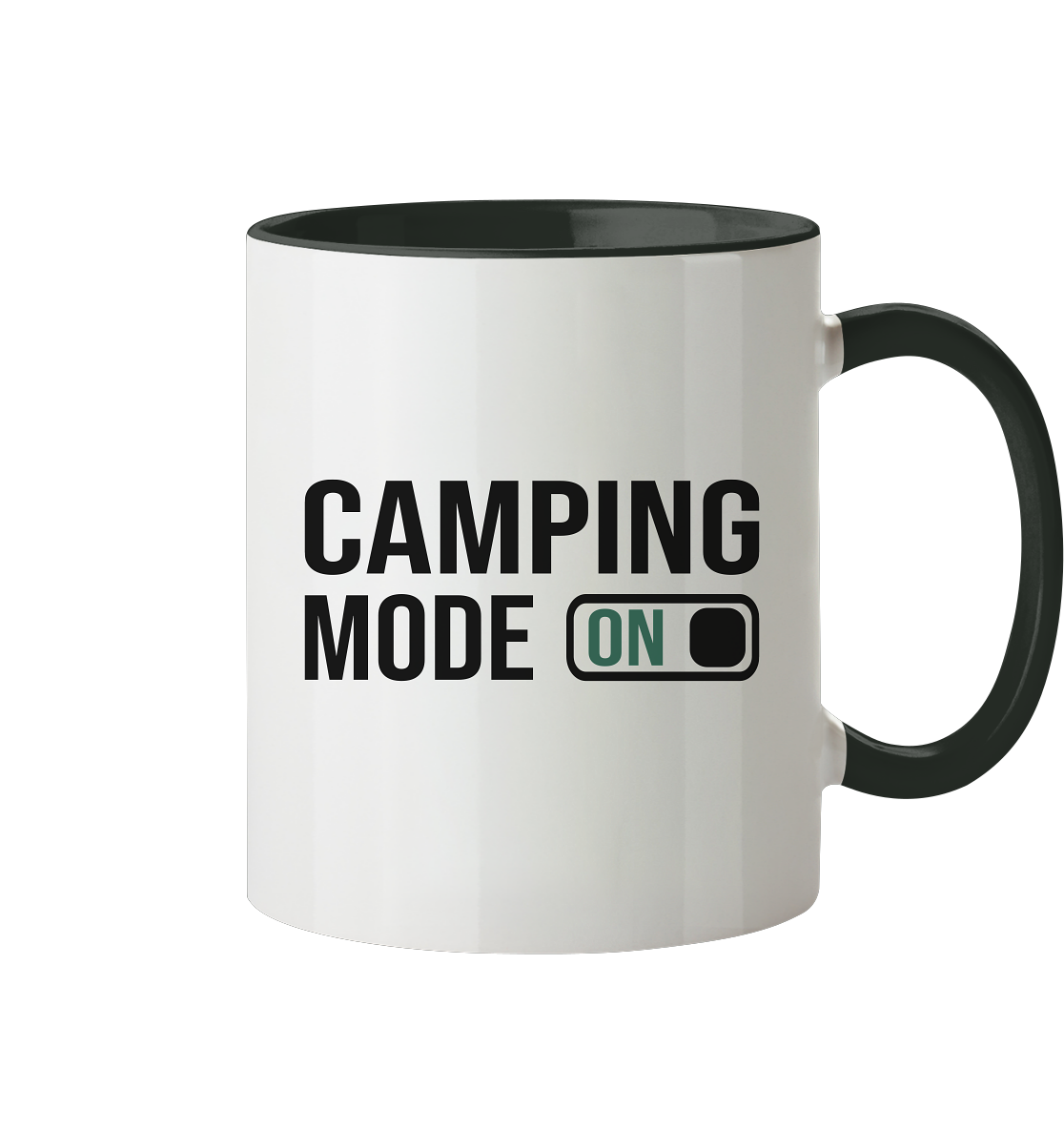 Camping Mode On - Tasse zweifarbig