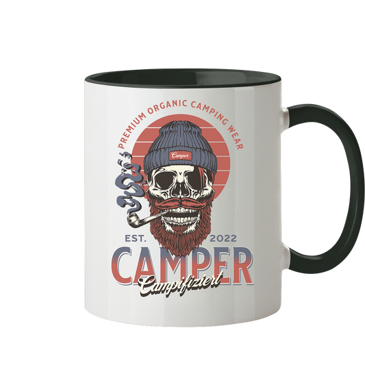 campifiziert beard skull - Tasse zweifarbig