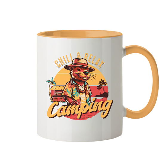 Chill & Relax Camping - Tasse zweifarbig