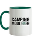 Camping Mode On - Tasse zweifarbig
