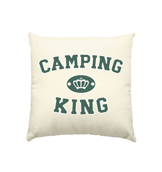Camping King Krone - Kissen natur 40x40cm