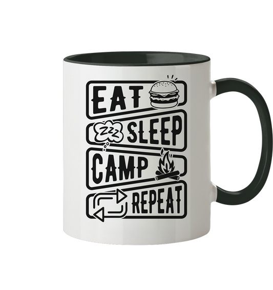 eat.sleep.camp.repeat#2 - Tasse zweifarbig