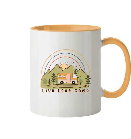 Live - Love - Camp - Tasse zweifarbig